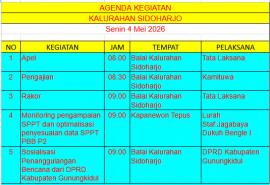 JADWAL KEGIATAN 4 MEI 2026